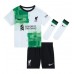 Liverpool Virgil van Dijk #4 Fußballbekleidung Auswärtstrikot Kinder 2023-24 Kurzarm (+ kurze hosen)